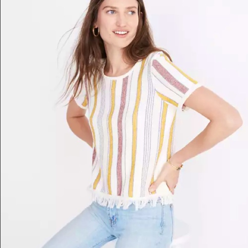 Madewell Blakely Striped Sweater Tee